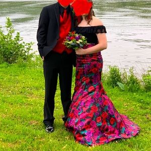 Rachel Allan, 2 piece prom dress